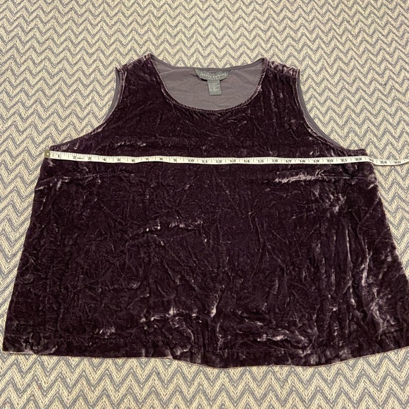 Jessica Holbrook Easy Care Sleeveless Crushed Velvet Top Size 1X - Picture 5 of 6
